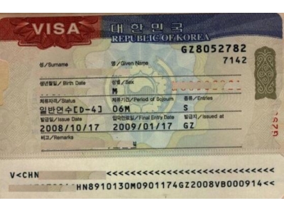 韩国签证分类指南